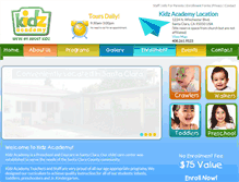 Tablet Screenshot of kidzacademypreschool.org